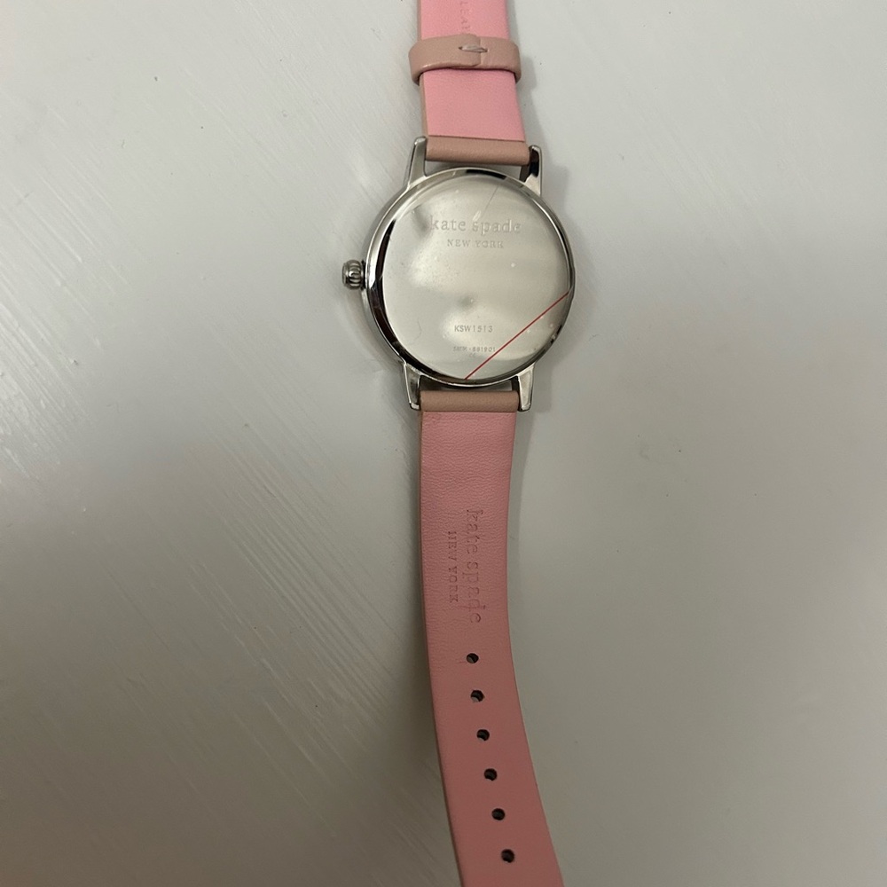 Kate Spade New York KSW1513 Metro White Dial Pink Leather Strap Women's Watch - Picture 5 of 5